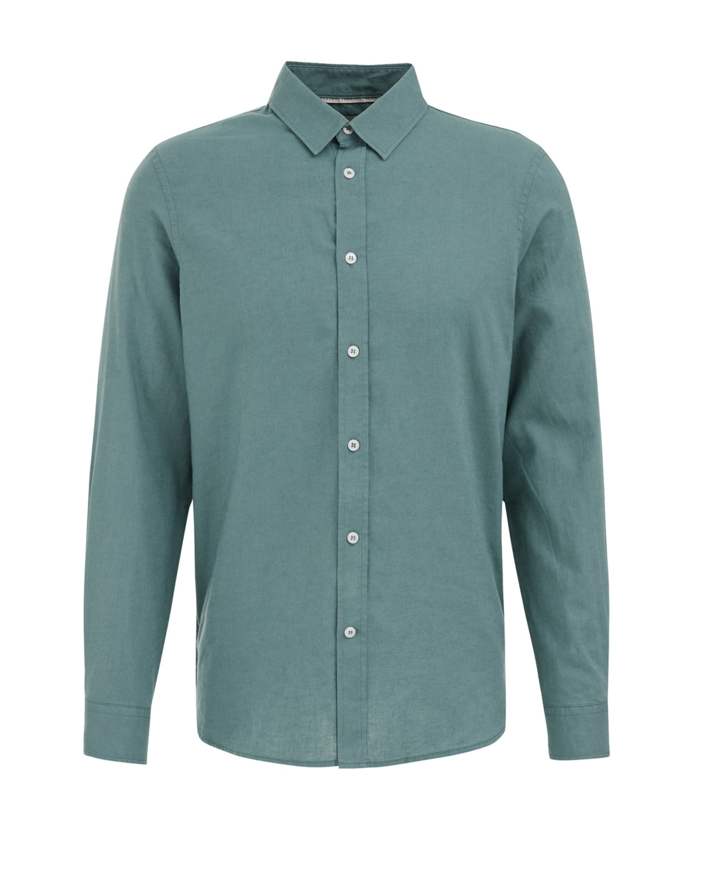 WE Fashion Rovný strih Košeľa - Zelená: predná strana