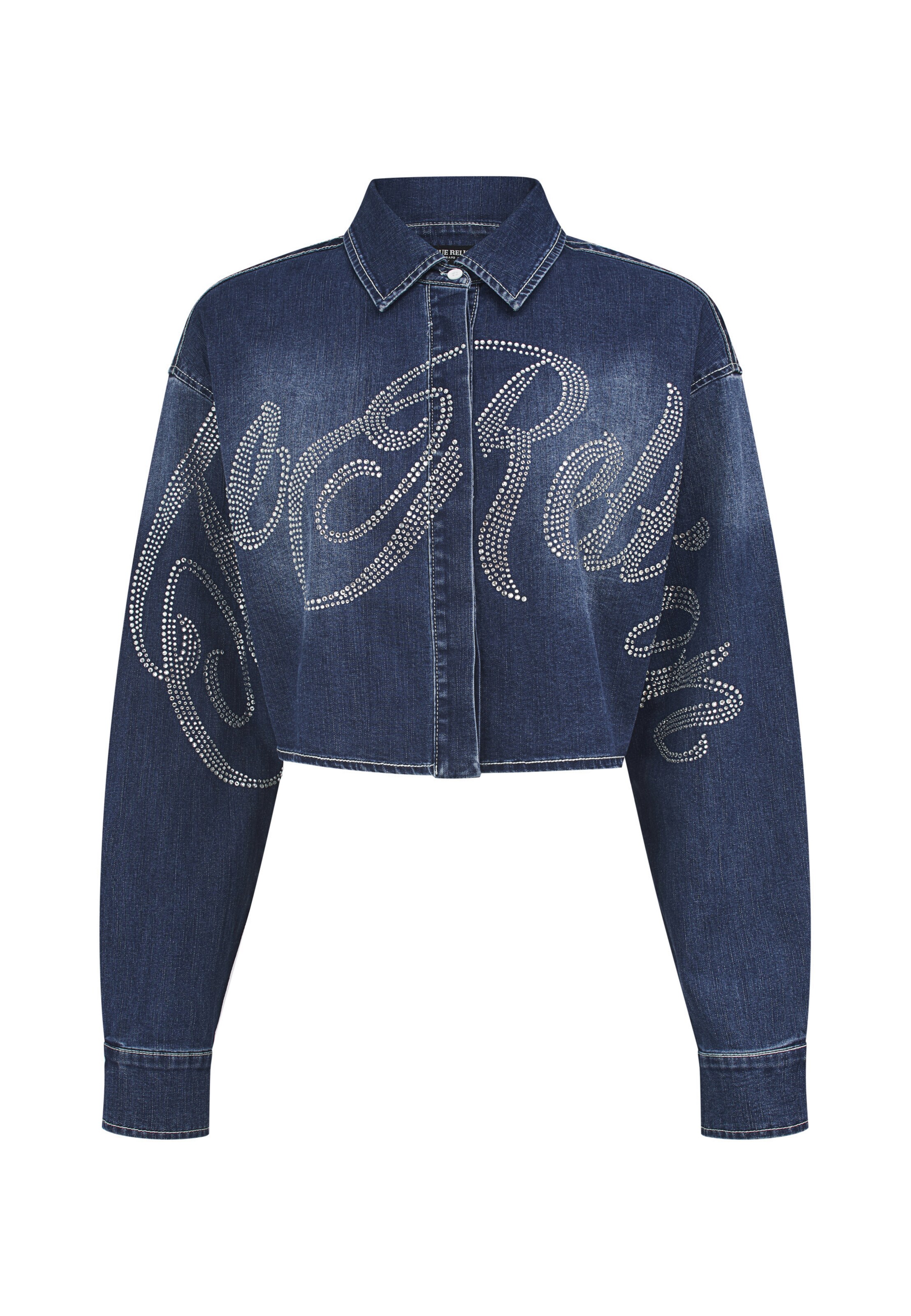 True Religion - Blusa em azul: frente