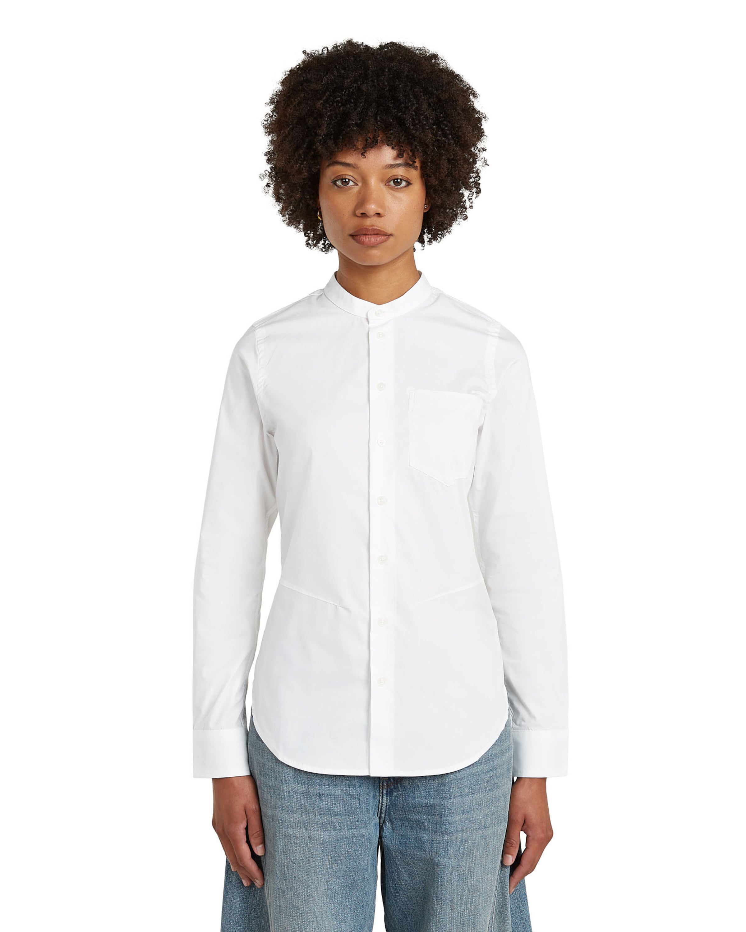 G-STAR Blouse in Wit: voorkant