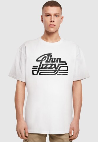 Merchcode T-Shirt 'Thin Lizzy - Logo Rocker' in Weiß: predná strana