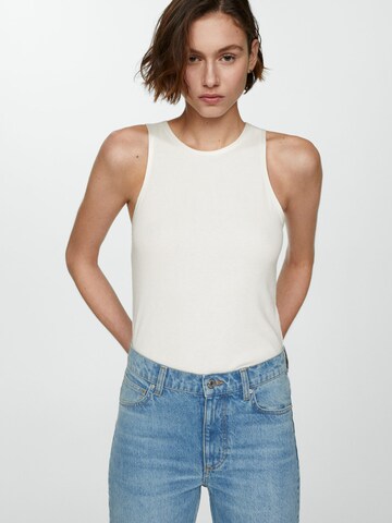 MANGO Top 'BALI' in White