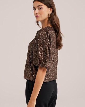 WE Fashion Blus i brun