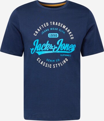 JACK & JONES Skjorte 'MIKK' i blå: forside