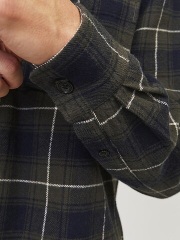 JACK & JONES Regular fit Button Up Shirt in Blue