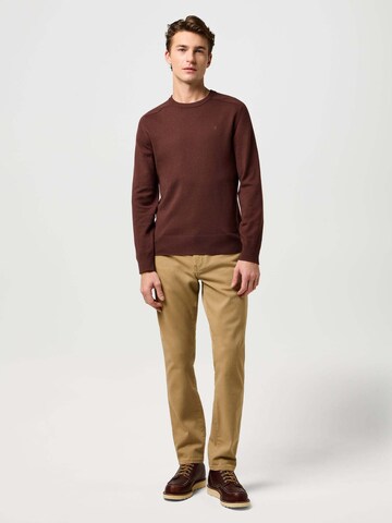 WRANGLER Pullover 'Knit Sweater'‌‌‌‌‌‌‌‌‌‌ in Braun