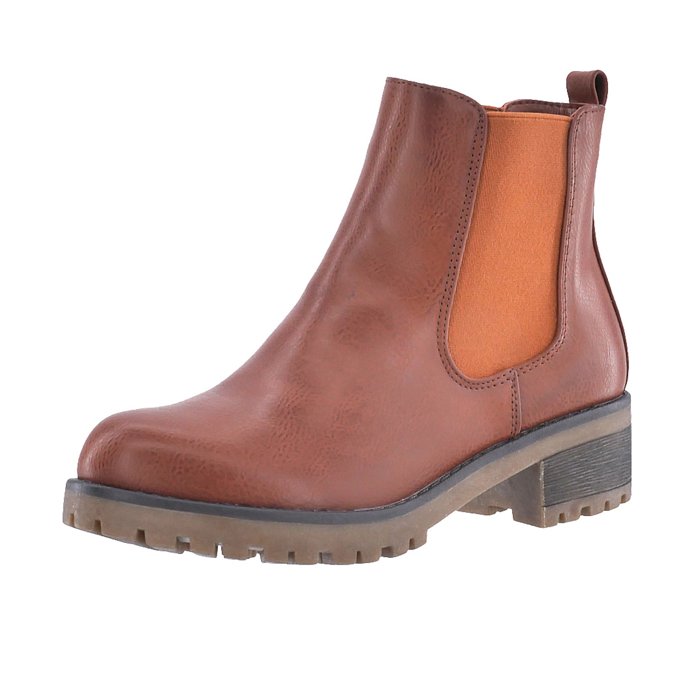 Elara Chelsea Boots i beige: forside