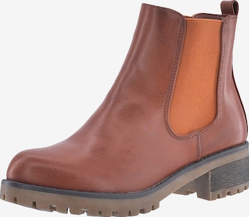 Elara Chelsea Boots i beige: forside