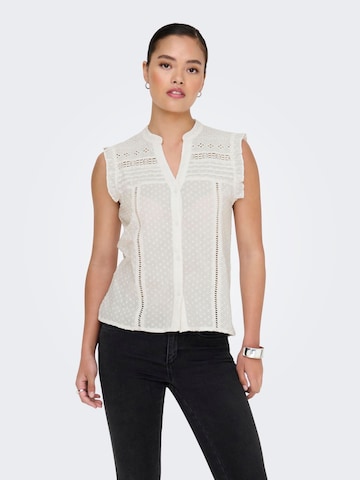 ONLY Blouse 'ONLEVELYN' in Wit: voorkant