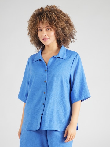 Camicia da donna 'CARBAY' di ONLY Carmakoma in blu: frontale