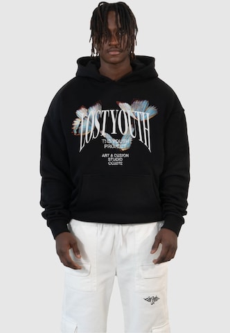 Lost Youth - Sweatshirt em preto: frente