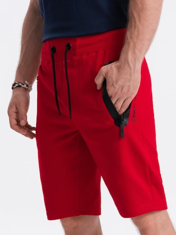 Ombre Regular Sportbroek in Rood