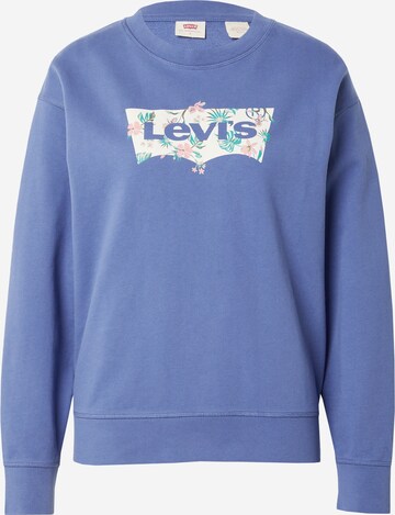 Sweat-shirt 'Graphic Standard Crew' LEVI'S ® en bleu : devant