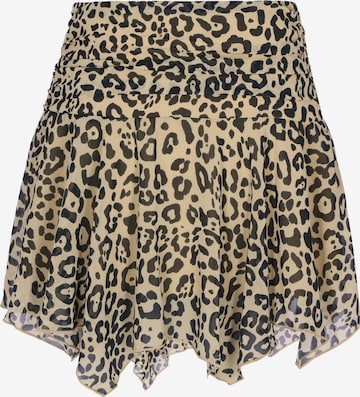faina - Saia 'Festive' em bege: frente