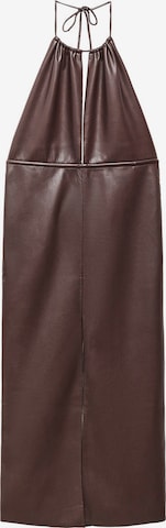 Robe 'Malbec' MANGO en marron : devant