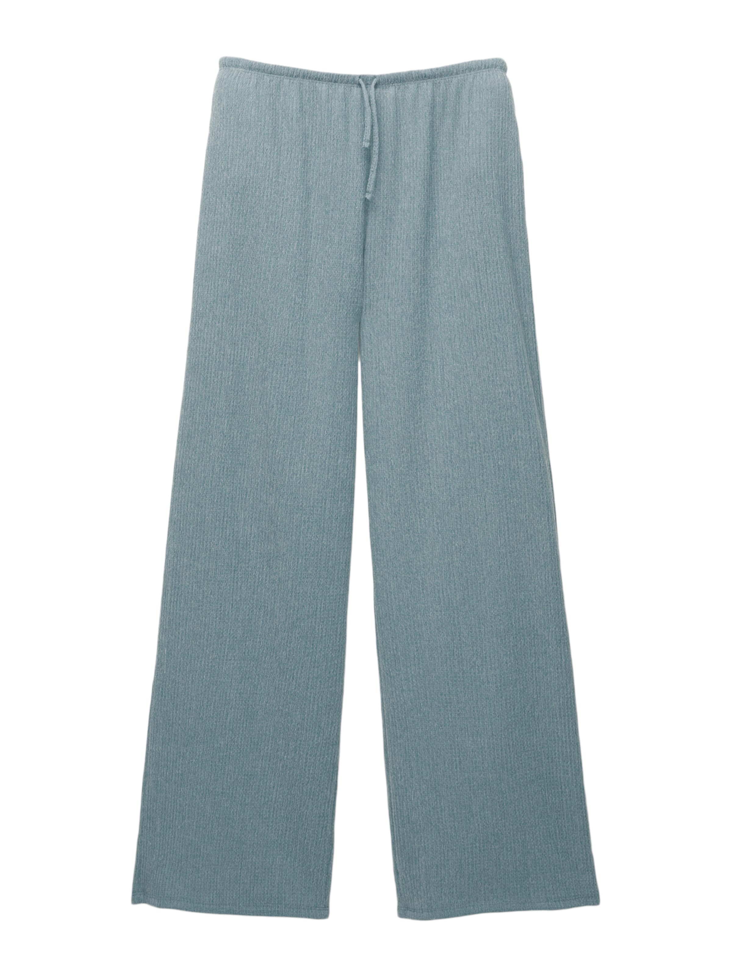 Pull&Bear Wide Leg Hose in Blau: Vorderseite