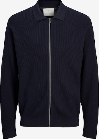 JACK & JONES Knit Cardigan 'SPRING' in Blue: front