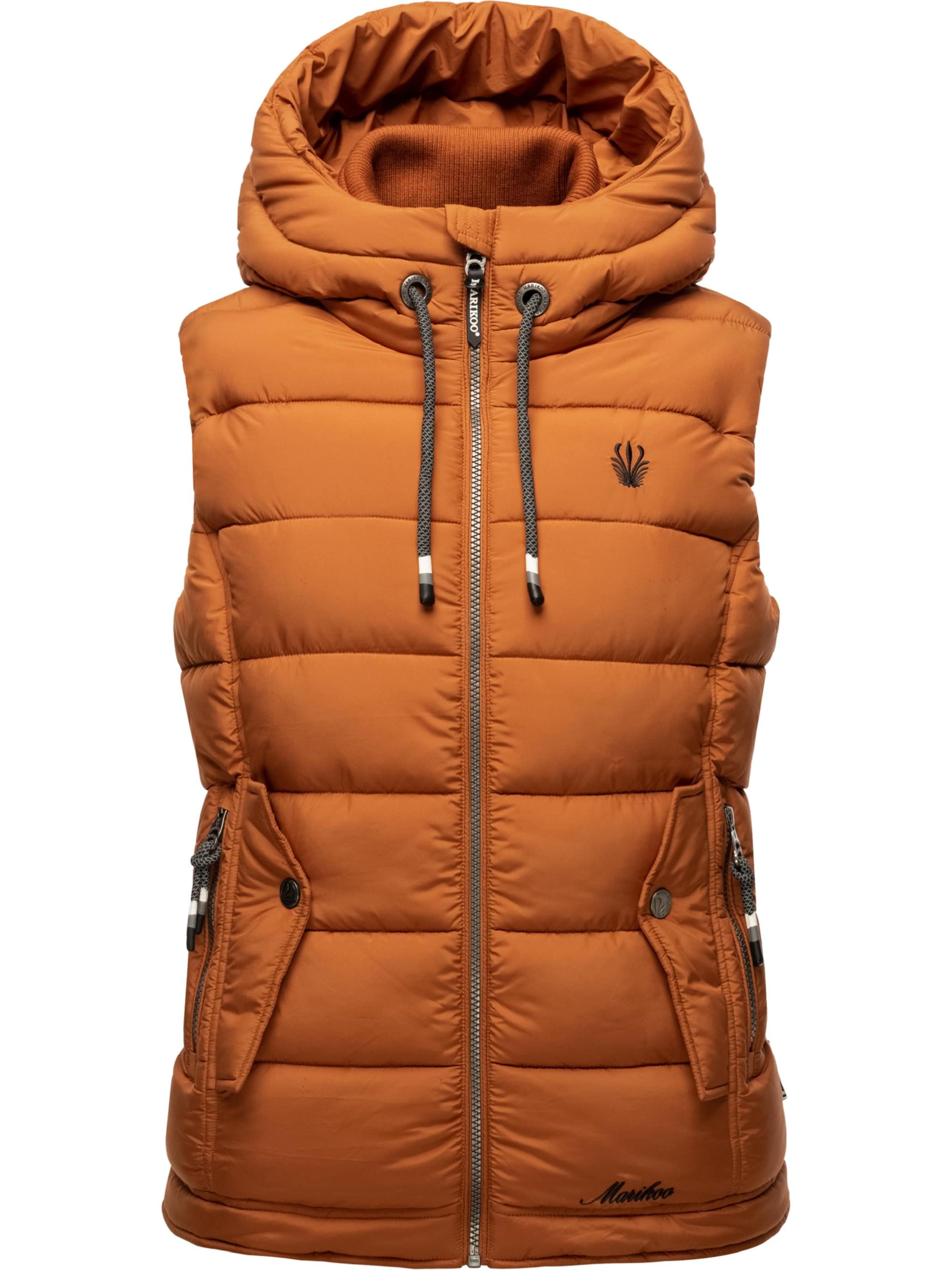 MARIKOO Vest 'Taisaa' in Brown: front