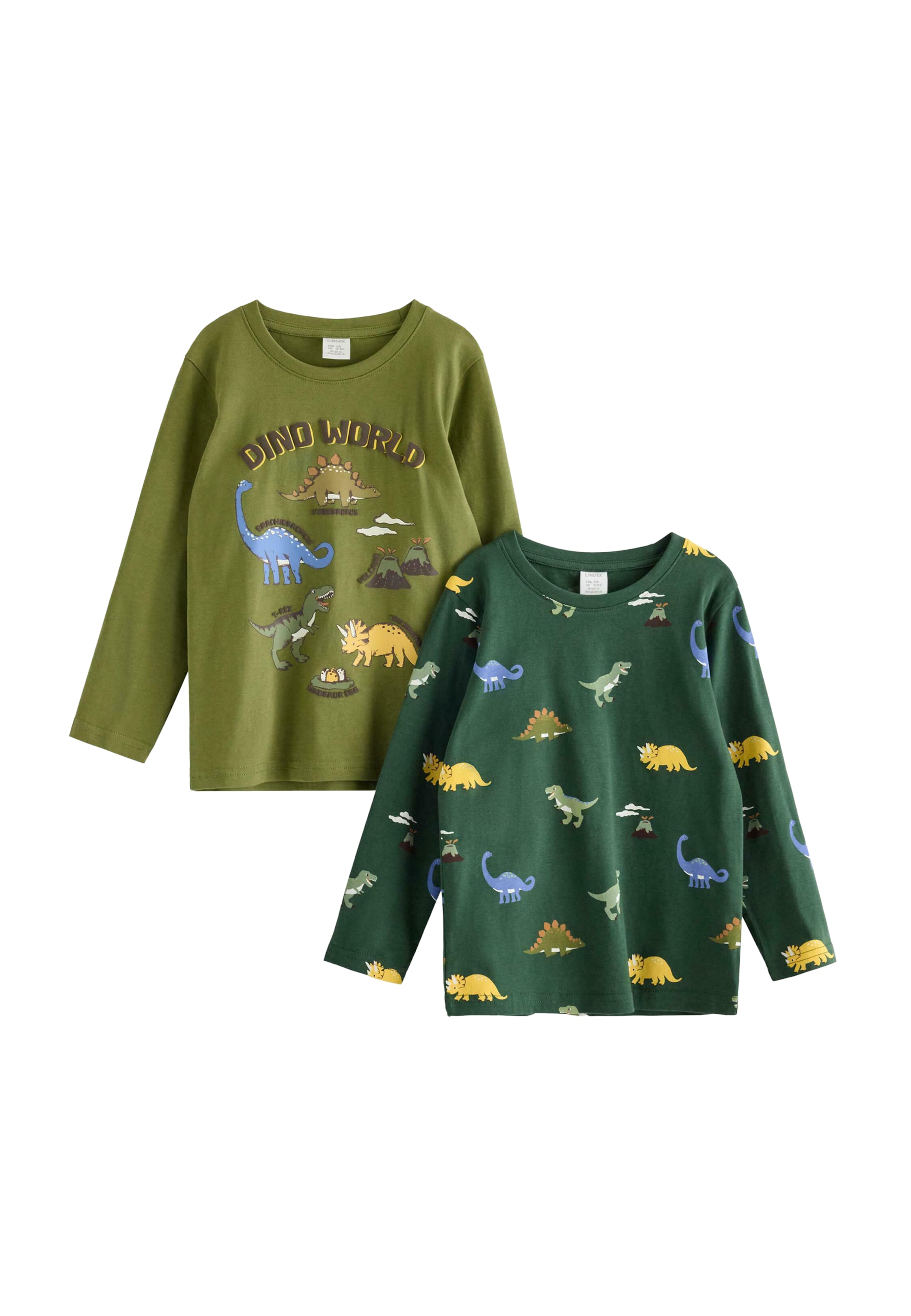 Lindex - Camiseta 'Dino' en verde: frente