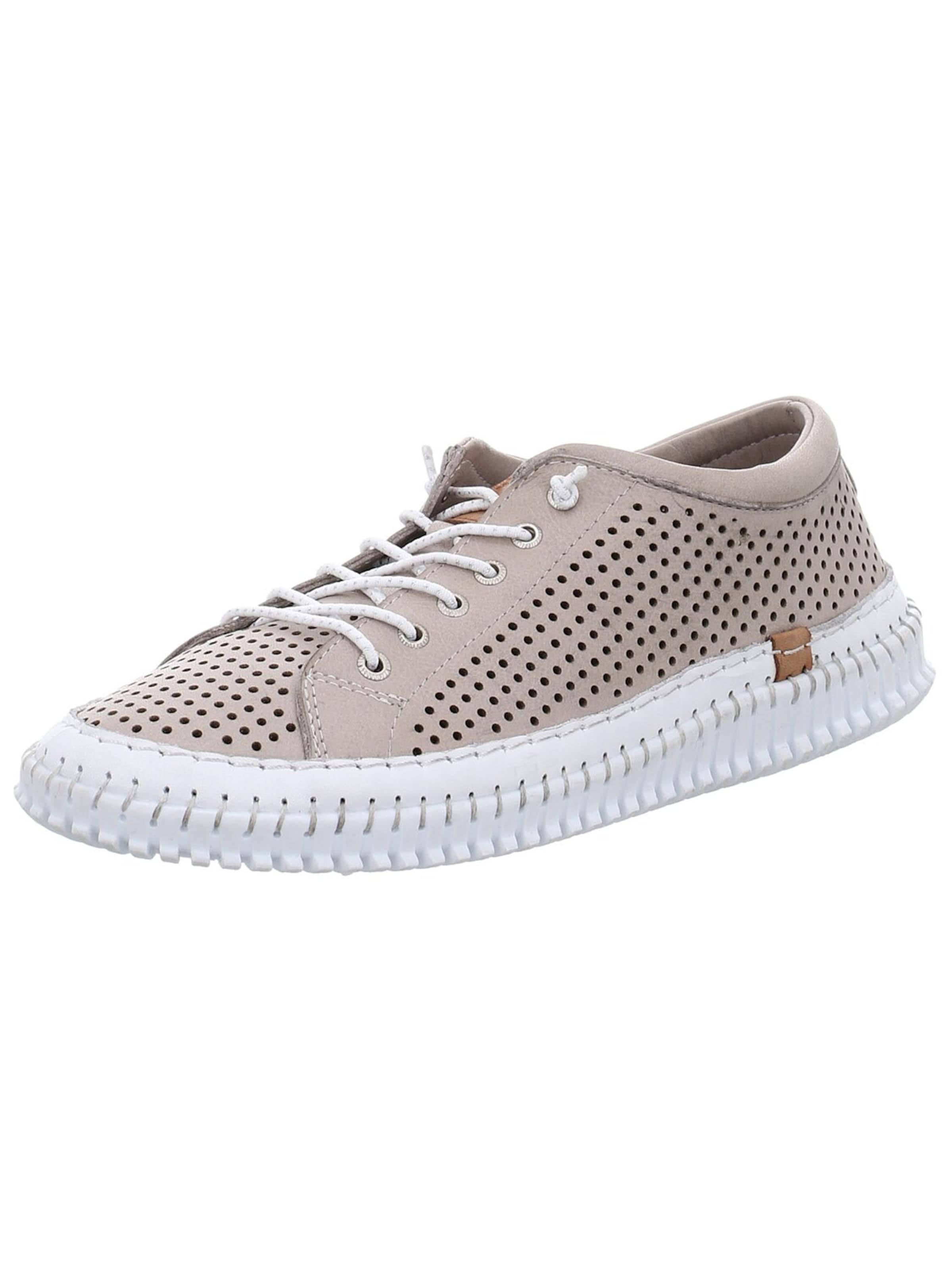 ANDREA CONTI Sportlicher Schnürschuh 'Damen Schnürschuh 0025905/1474 Echt Leder in beige' in Beige: Vorderseite