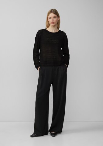 QS Pullover in Schwarz