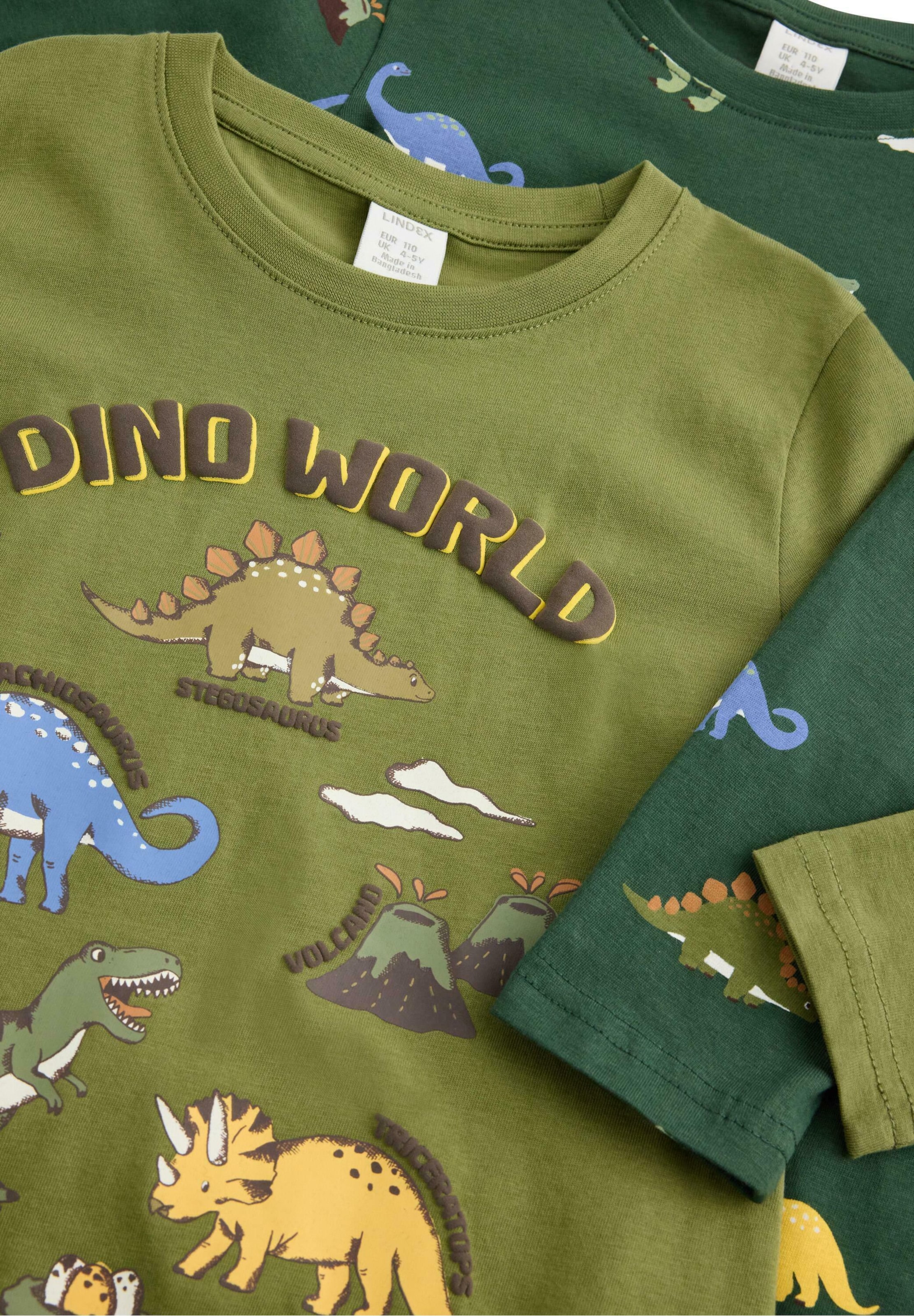 Lindex - Camiseta 'Dino' en verde