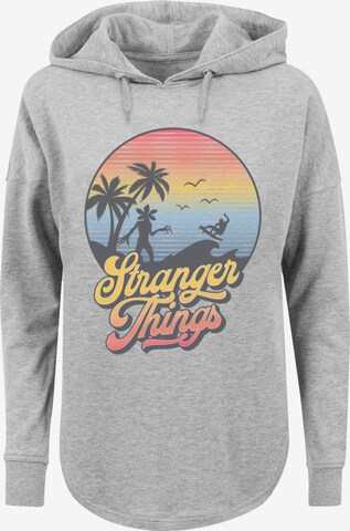 Sweat-shirt 'Stranger Things LA Gradient Netflix TV Series' F4NT4STIC en gris : devant
