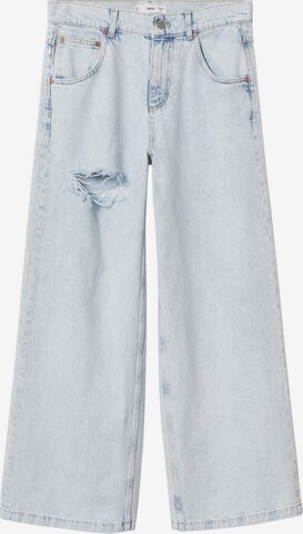 MANGO Zvonové kalhoty Džíny 'Dominik' – modrá: přední strana