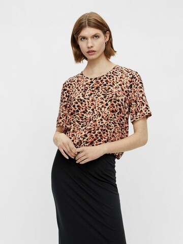 PIECES - Blusa 'Nya' em bege: frente