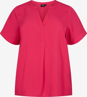 Zizzi Bluse 'VANNI' in Pink: predná strana