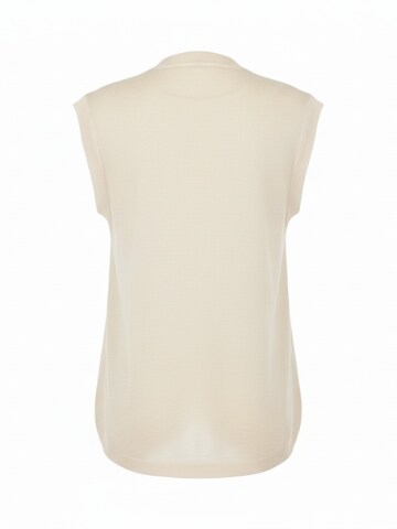 WEARABLE STORIES Trui 'Gilet manou' in Beige