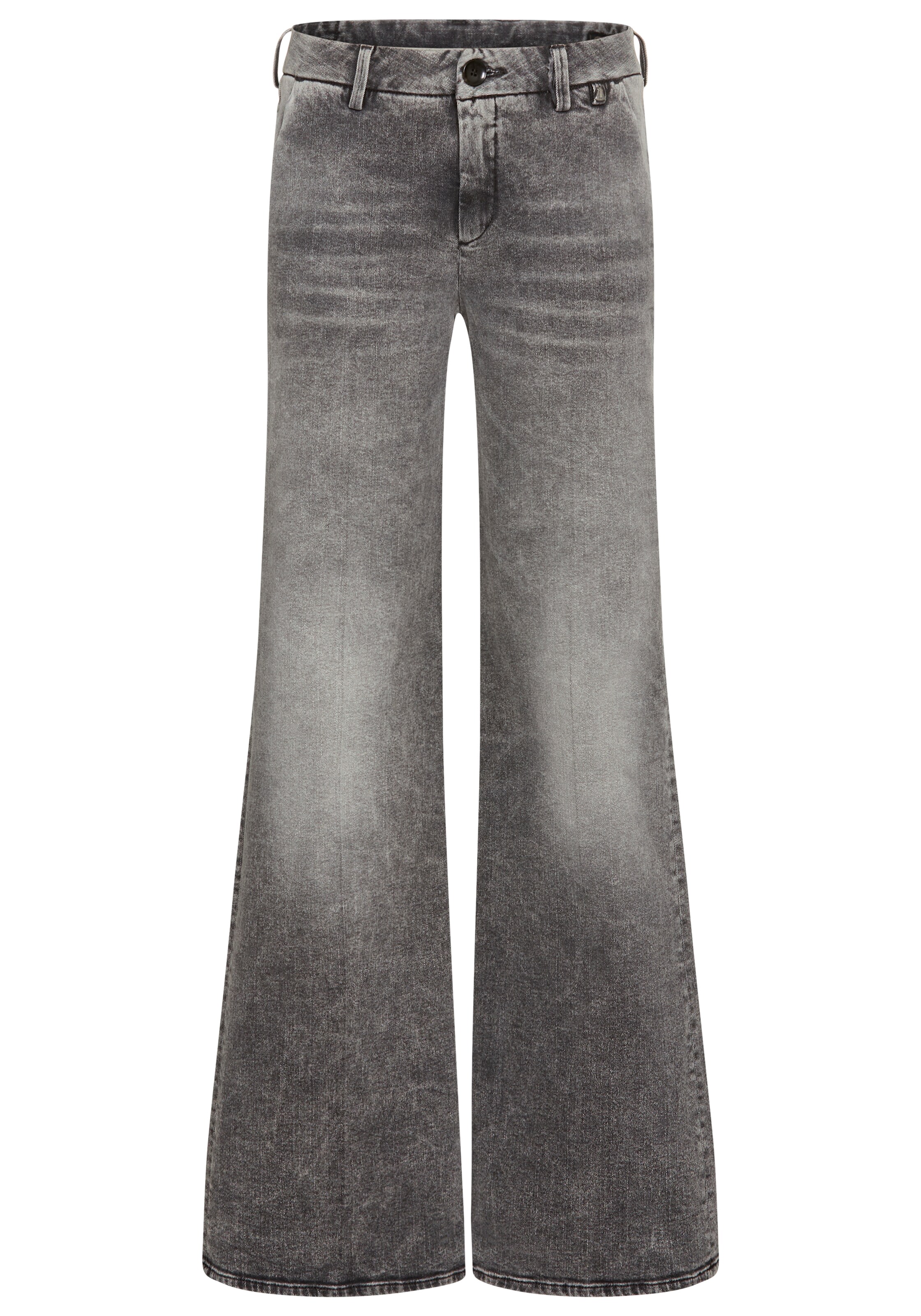 Herrlicher Flared Jeans in Grau: Vorderseite