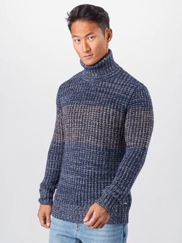 TOM TAILOR Regular Fit Pullover i blå: forside