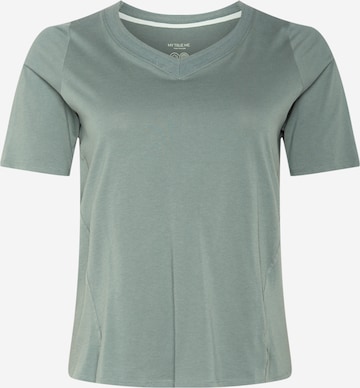 Tom Tailor Women + Shirt in Groen: voorkant