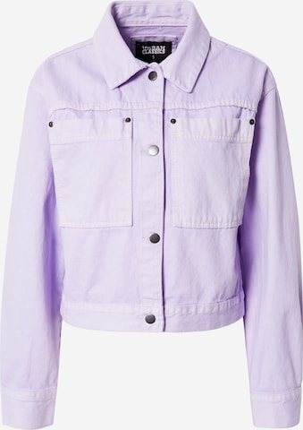 Urban Classics Between-Season Jacket in Purple: front