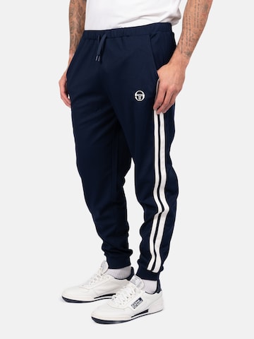 Sergio Tacchini Tapered Workout Pants 'New Damarindo' in Blue: front