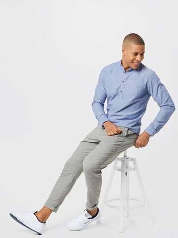 Coupe slim Chemise JACK & JONES en bleu