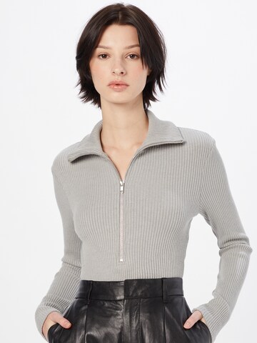 Gina Tricot Shirt Bodysuit 'Edna' in Grey: front