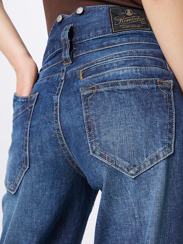 Herrlicher Wide Leg Jeans i blå