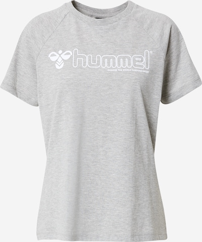 Hummel T-shirt fonctionnel 'Noni 2.0' en gris / blanc, Vue avec produit
