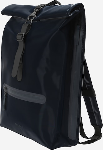 RAINS Backpack in Blue: front