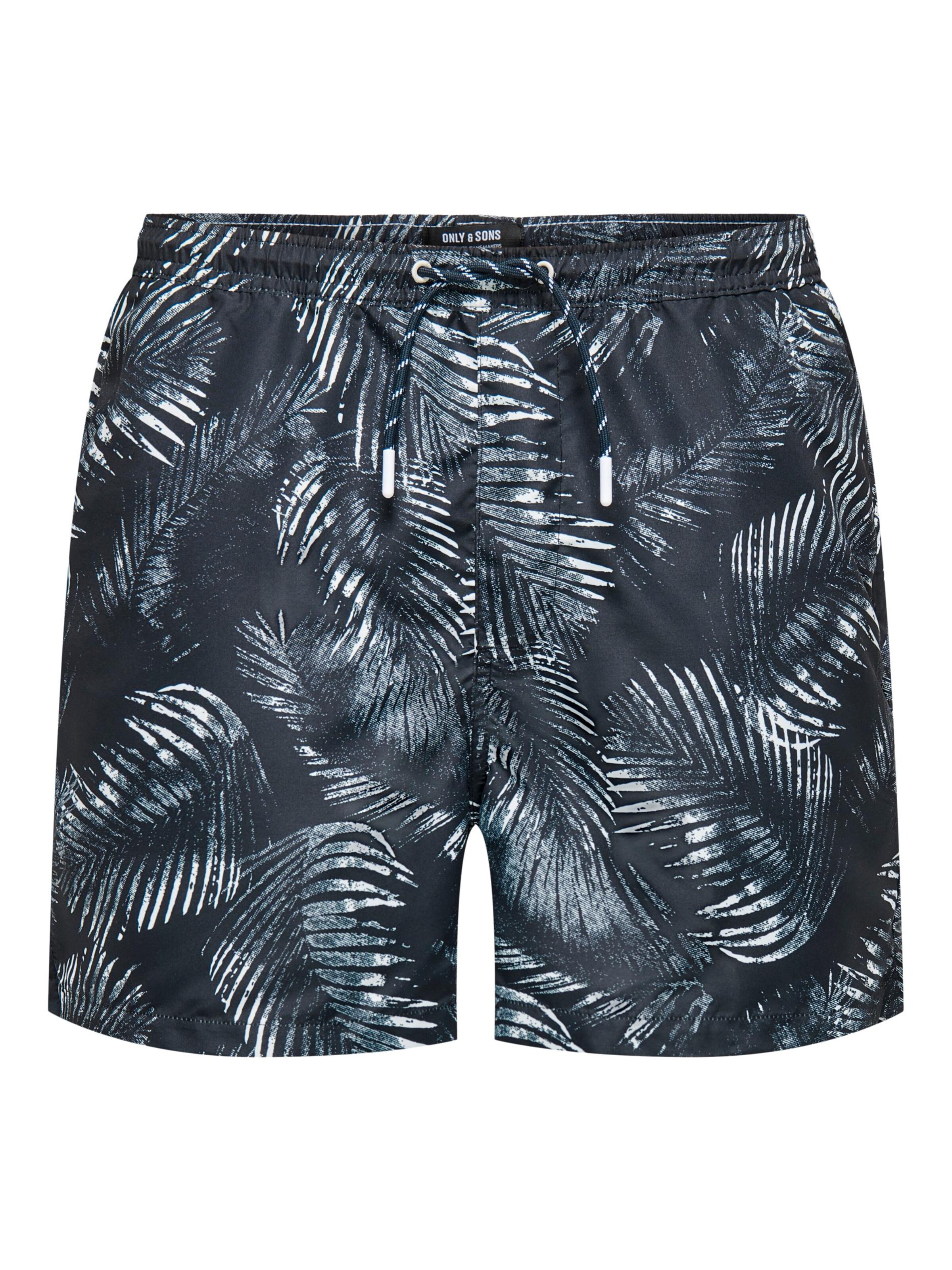 Pantaloncini da bagno 'Ted' Only & Sons di colore blu notte / bianco, Visualizzazione prodotti