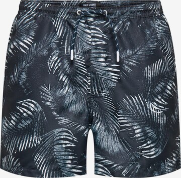 Only & Sons Board Shorts 'Ted' in Blue: front