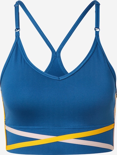 NIKE Sport-BH 'Indy' in de kleur Hemelsblauw / Geel / Wit, Productweergave