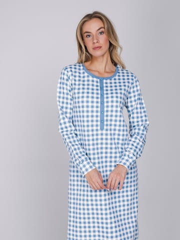Pastunette Nachthemd 'Blue Cottage' in Blauw