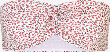 ONLY Bandeau Bikini zgornji del 'ELLA' | rdeča barva: sprednja stran