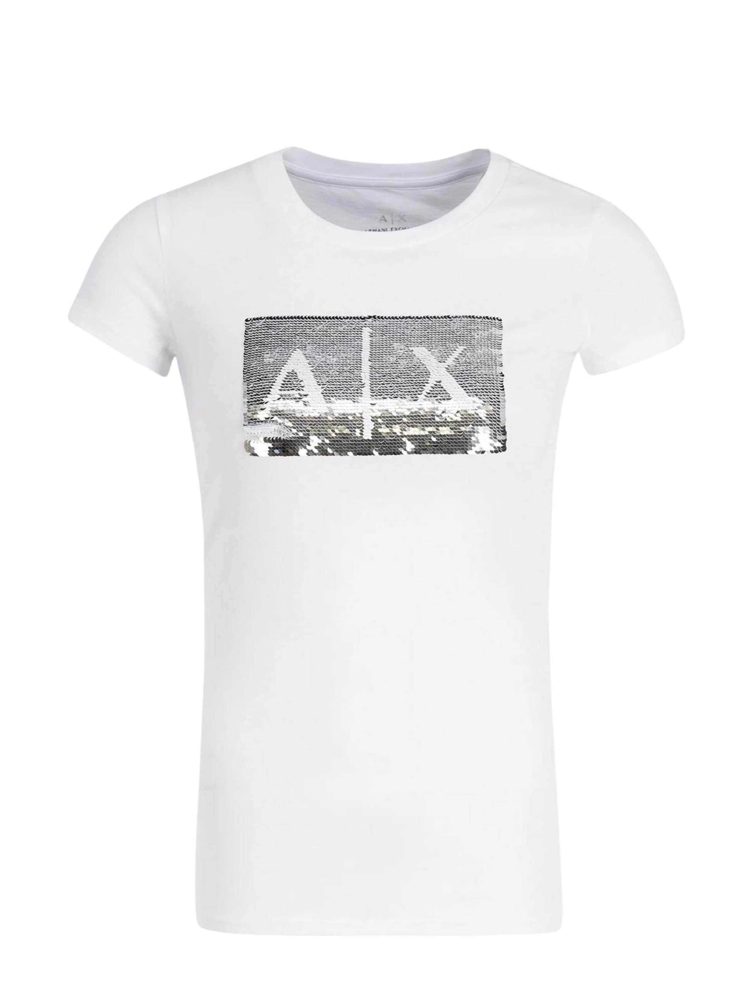 Maglietta '8NYTDL YJ73Z' in XS ARMANI EXCHANGE di colore bianco, Visualizzazione prodotti