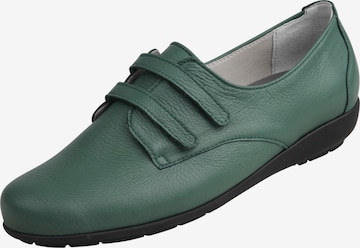 Natural Feet Slip-ons 'Frieda' in Green: front
