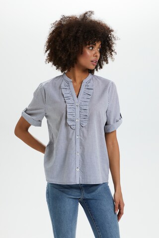 SAINT TROPEZ Bluse 'Mabel' i grå: forside