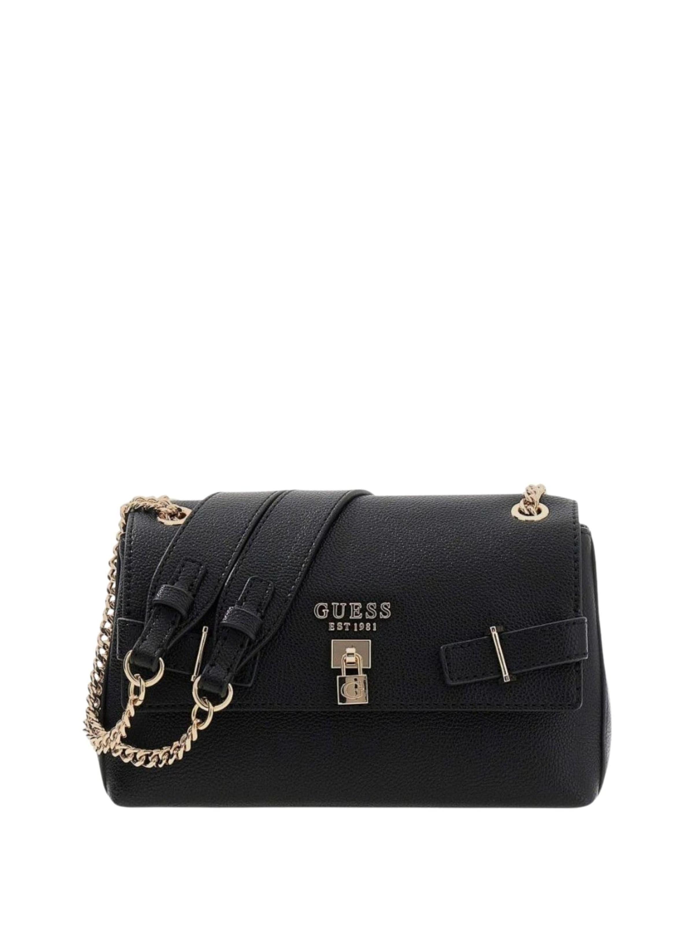 GUESS Crossbody bag 'Guess Sac Bandoulière Noelle Girlfriend Sa Black' in Black: front