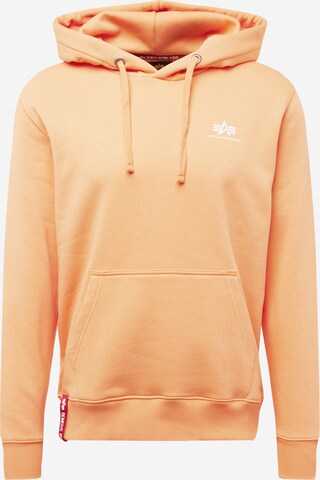 Sweat-shirt ALPHA INDUSTRIES en orange : devant